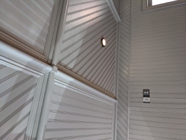 close up of mezzanine trim